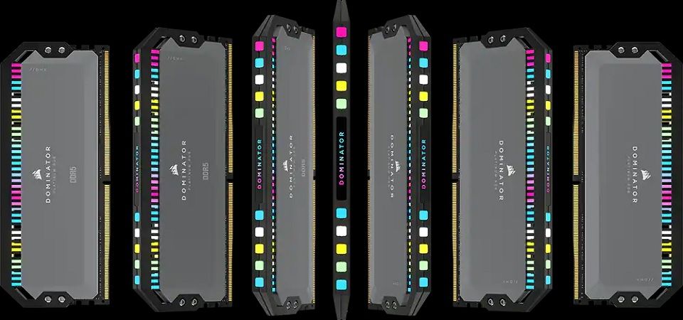 Corsair Dominator Platinum RGB 32GB (2x16GB) DDR5 DRAM 6000MT/s CL30 AMD EXPO Memory Kit - Cool Grey Feature 1