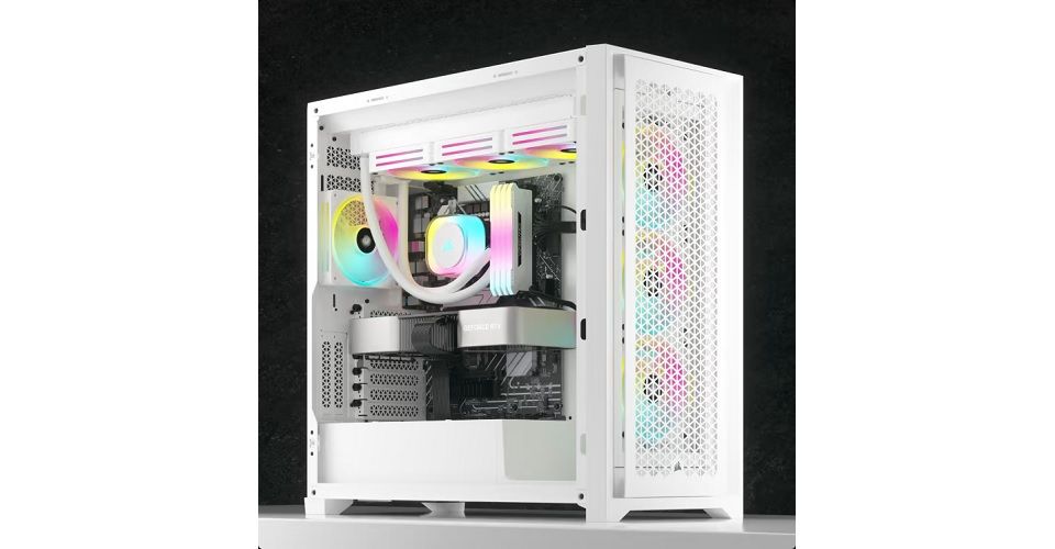 Corsair iCUE Link QX120 RGB 120mm Triple Fan Starter Kit - White Feature 4