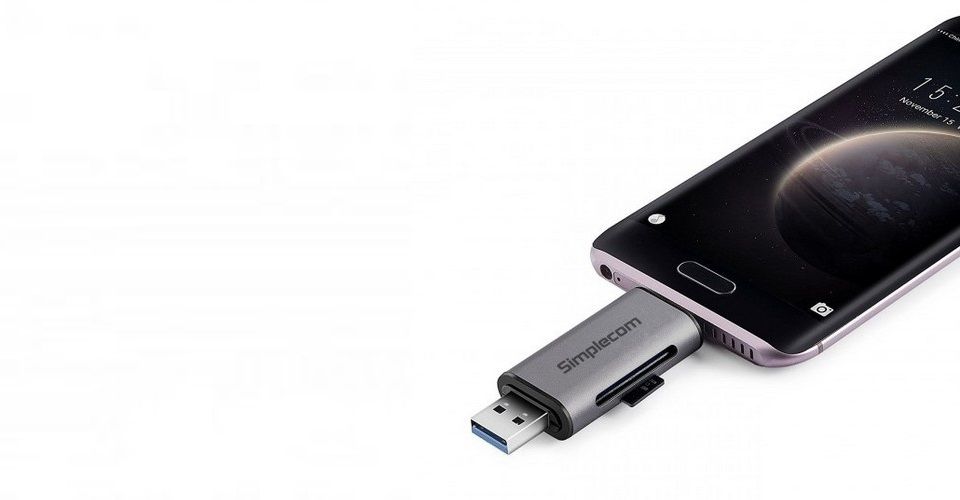Simplecom CR402 SuperSpeed USB-C and USB-A SD/MicroSD Card Reader USB 3.2 Gen 1 (USB 3.0) Feature 2
