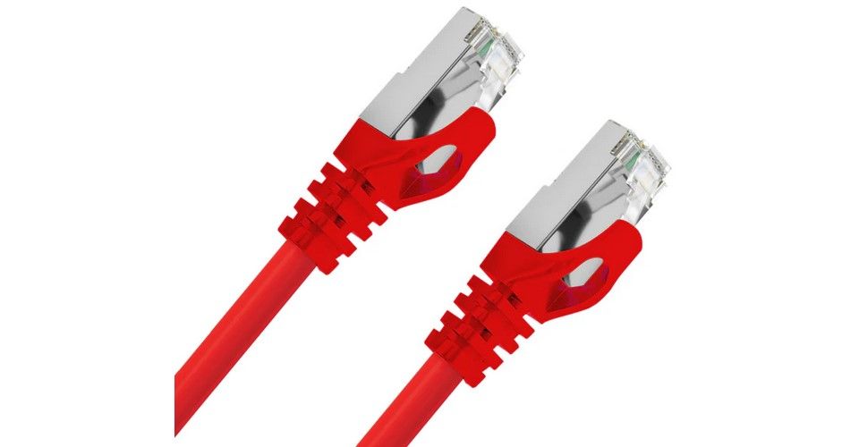 Cruxtec RS7-005-YE 0.5m CAT7 10GbE SF/FTP Triple Shielding Ethernet Cable - Red Feature 4