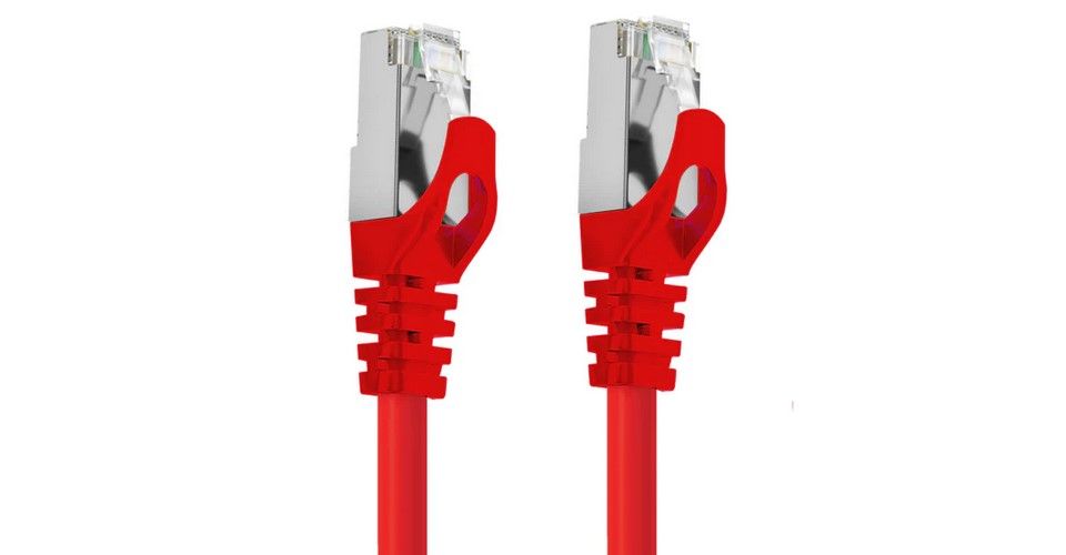 Cruxtec RS7-020-RD 2m CAT7 10GbE SF/FTP Triple Shielding Ethernet Cable - Red Feature 1
