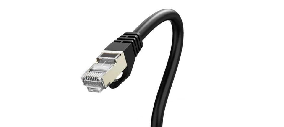 Cruxtec CAT7 10GbE SF/FTP Triple Shielding Ethernet Cable 10m - Black Feature 1