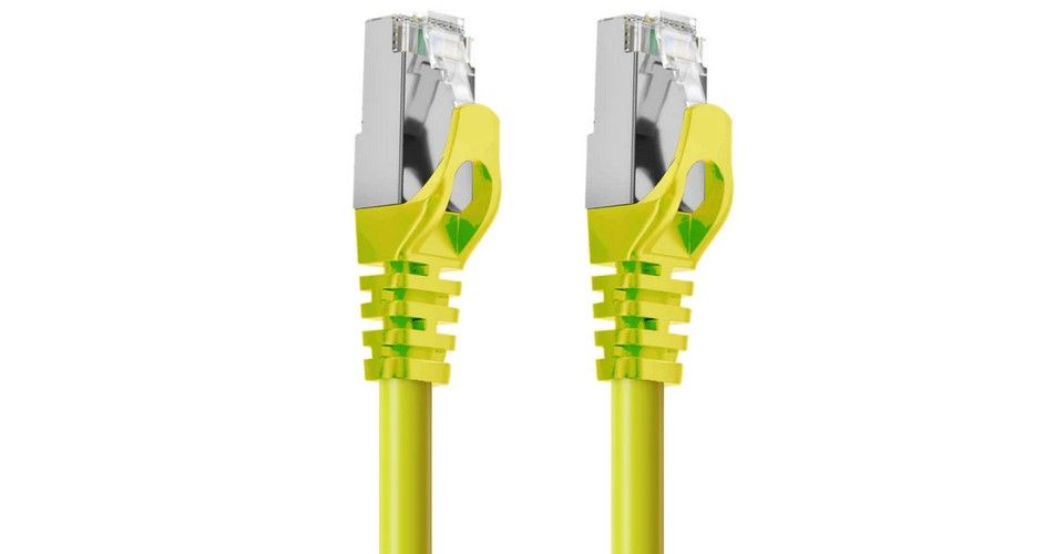 Cruxtec RS7-100-YE 10m CAT7 10GbE SF/FTP Triple Shielding Ethernet Cable - Yellow Feature 1