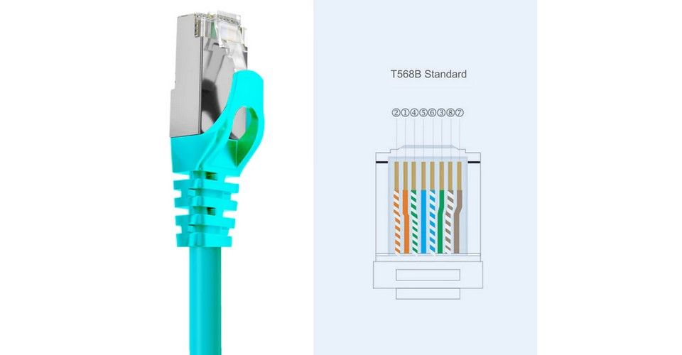 Cruxtec RS7-200-GR 20m CAT7 10GbE SF/FTP Triple Shielding Ethernet Cable - Green Feature 5