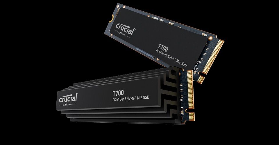 Crucial T700 1TB M.2 2280 NVMe PCIe 5.0 Solid State Drive without Heatsink Feature 1