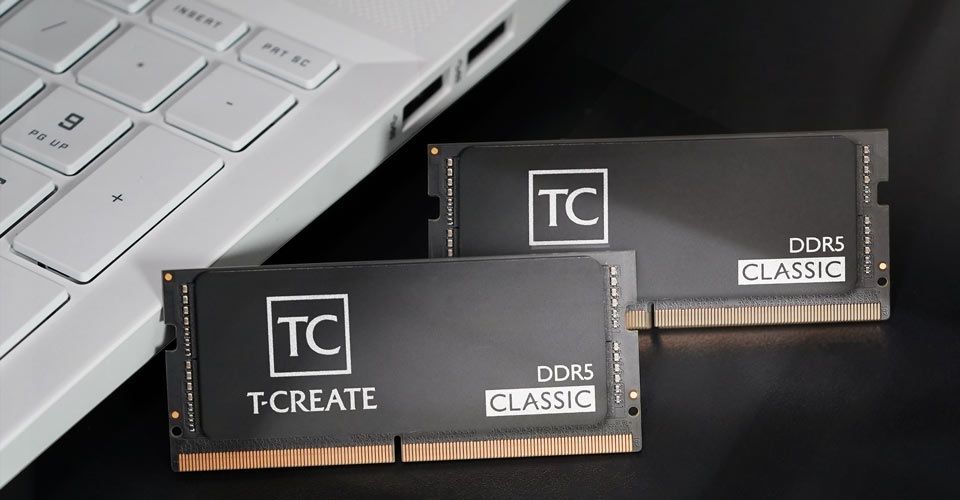 Team CTCCD516G5600HC46A-S01 T-Create 16GB(1x16GB) 5600MHz CL46 Classic DDR5 Laptop Memory - Black Feature 1