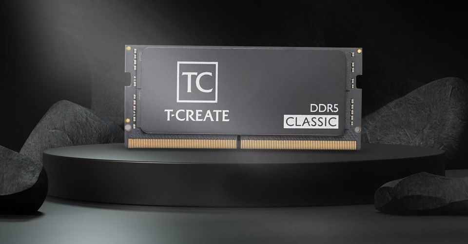 Team CTCCD516G5600HC46A-S01 T-Create 16GB(1x16GB) 5600MHz CL46 Classic DDR5 Laptop Memory - Black Feature 5