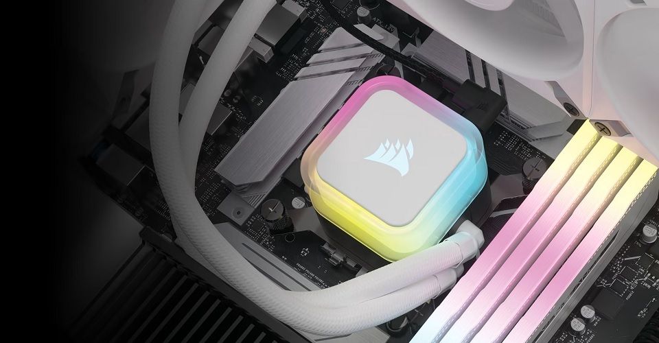 Corsair iCUE H150i RGB Elite 360mm AIO CPU Cooler - White Feature 4