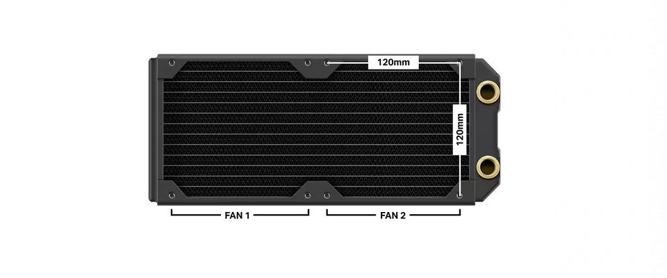 Corsair Hydro X Series XR5 240 NEO Water Cooling Radiator - Black Feature 1