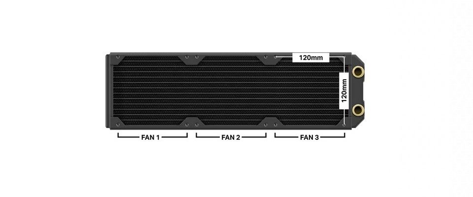 Corsair Hydro X Series XR5 360 NEO Water Cooling Radiator - Black Feature 1