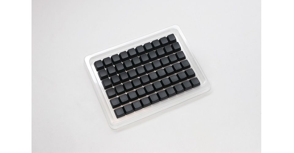 Ducky Cherry Profile PBT Single-Shot Non-Printed Blank Black Keycap Set - 132 Keys Feature 5