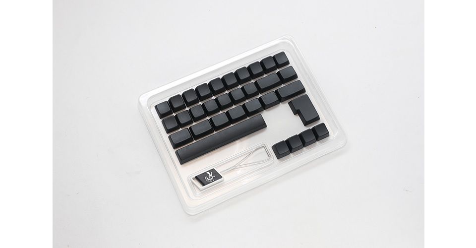 Ducky MDA Profile PBT Single-Shot Non-Printed Blank Black Keycap Set - 132 Keys Feature 4