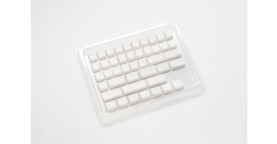 Ducky MDA Profile PBT Single-Shot Non-Printed Blank White Keycap Set - 132 Keys Feature 3