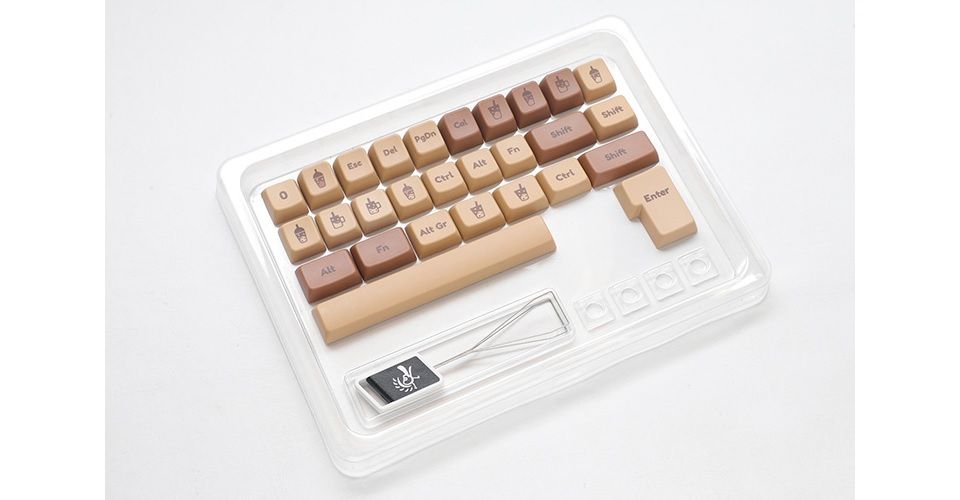 Ducky MDA Profile PBT Dye-Sub Boba Keycap Set - 132 Keys Feature 4