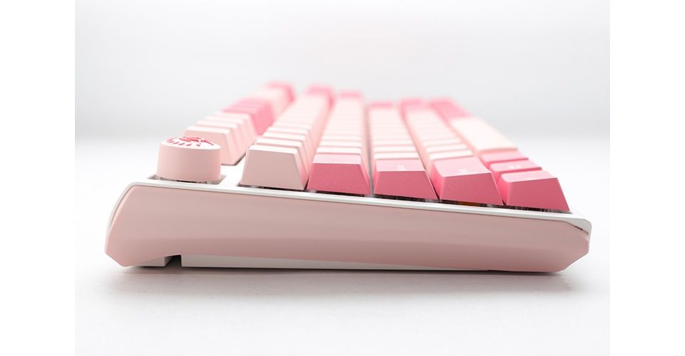 Ducky One 3 TKL Cherry MX Brown Switch Non LED Seamless Double Shot PBT Hot-Swappable Mechanical Keyboard - Gossamer Pink Feature 5