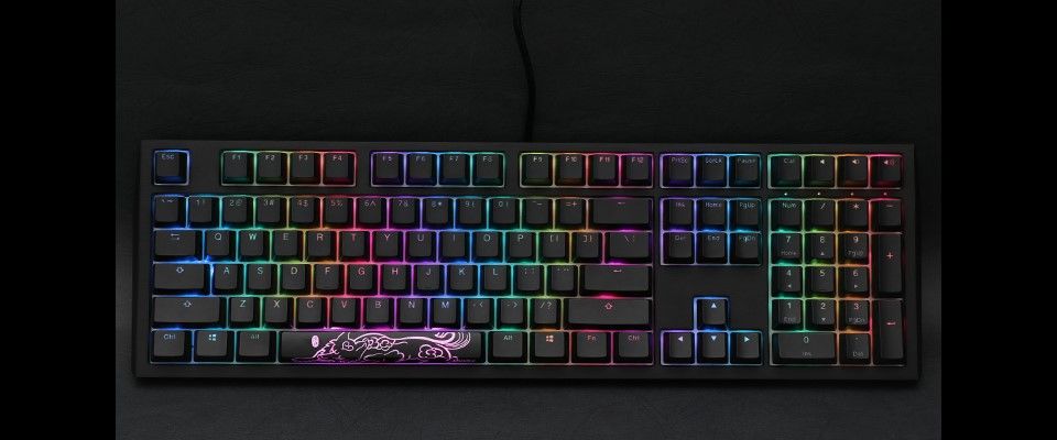 Ducky Shine 7 Grey RGB Cherry Black Mechanical Keyboard - Gunmetal Grey Feature 3