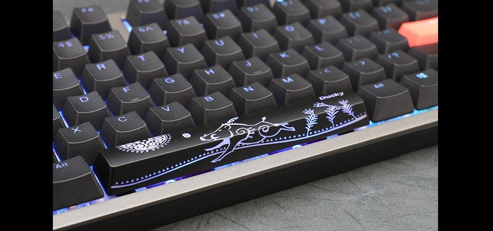 Ducky Shine 7 Grey RGB Cherry Black Mechanical Keyboard - Gunmetal Grey Feature 5