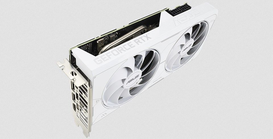 ASUS GeForce RTX 3060 Ti Dual OC LHR 8GB GDDR6X Graphics Card - White Feature 3