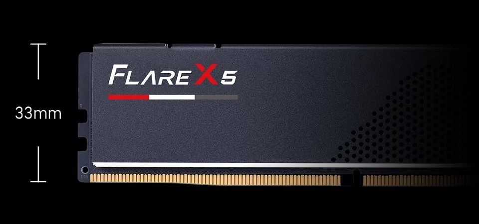 G.Skill Flare X5 64GB (2x32GB) 5600MHz CL36 DDR5 Desktop Memory - Matte Black Feature 4