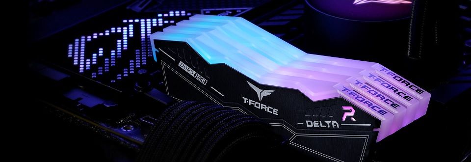 Team T-Force Delta RGB 32GBx2 5600MHz CL36 DDR5 Desktop Memory - Black Feature 1