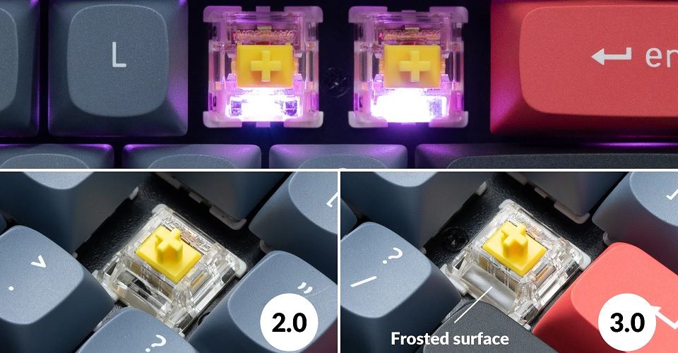 Keychron Gateron G Pro 3.0 Yellow Switch Set - 110 Pieces Feature 3