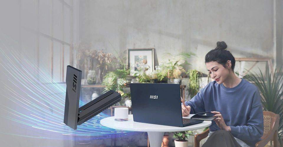 MSI GUBE65 BE6500 WiFi 7 USB Adaptor Feature 6