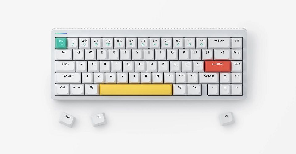 NuPhy Halo65 with Damper kit NuPhy Halo65 Wireless Mechanical