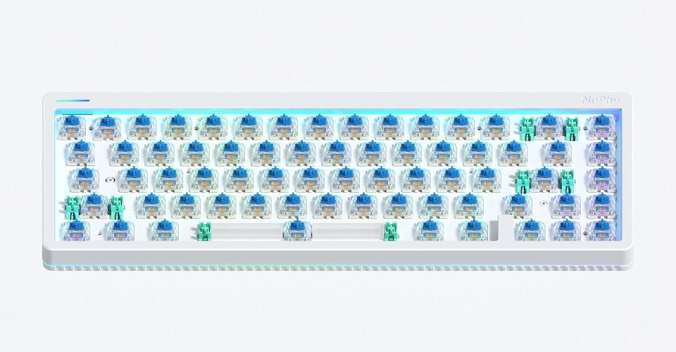 NuPhy Halo65 Brown Switch Hot-Swappable RGB Keyboard - Ionic White Feature 7