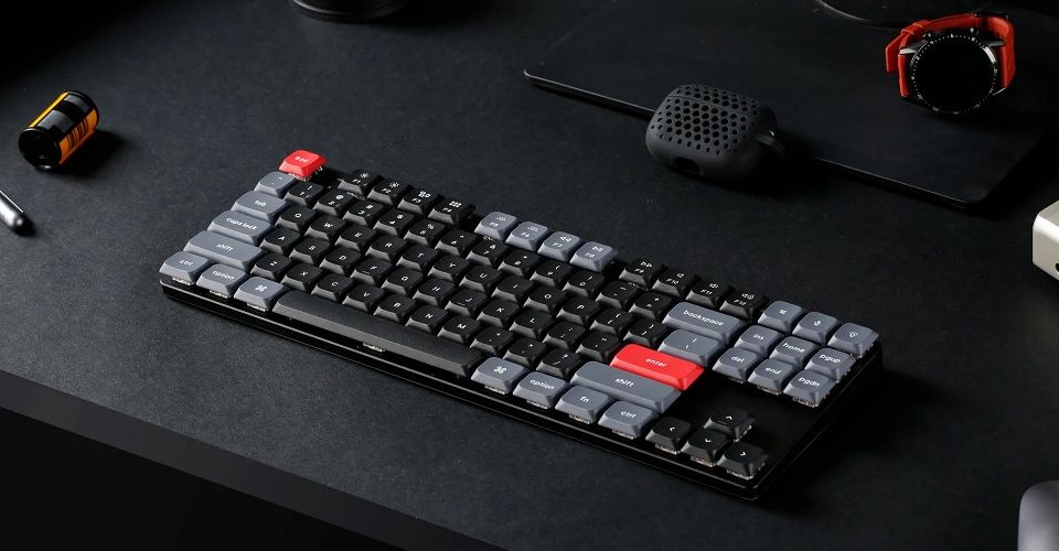 Keychron K1 Pro Low Profile Gateron Red Switch RGB Backlight Hot-Swappable Wireless Custom Mechanical Keyboard Feature 1