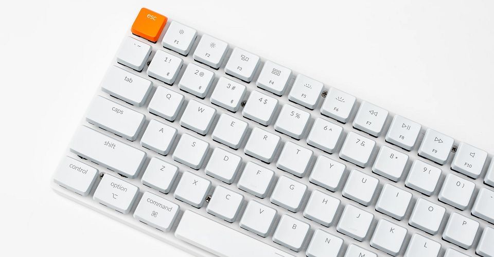 Keychron K3 Low-Profile Optical RGB Backlit Wireless/Wired Bluetooth Hot-Swappable 84 Keys Ultra Slim Blue Switch Mechanical Keyboard - White Feature 1