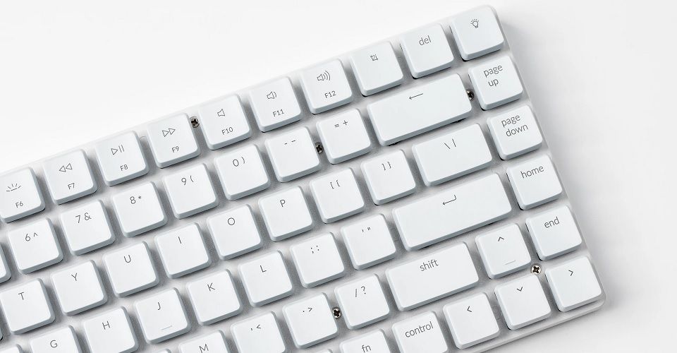 Keychron K3 Low-Profile Optical RGB Backlit Wireless/Wired Bluetooth Hot-Swappable 84 Keys Ultra Slim Blue Switch Mechanical Keyboard - White Feature 3