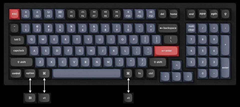 Keychron K4 Pro QMK/VIA Wireless Mechanical Red Switch Keyboard Feature 3