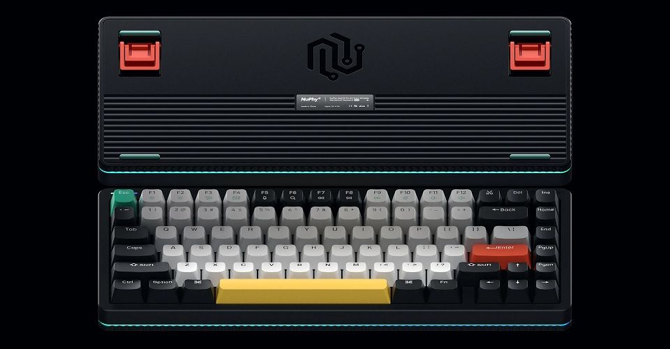 NuPhy Halo75 Gateron G Pro Brown 2.0 Switch RGB Wireless Mechanical Keyboard - Matte Black Feature 1