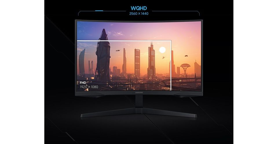 Samsung Odyssey G55TB 16:9 QHD 144Hz VA 32-inch Curved Gaming Monitor - Black Feature 2