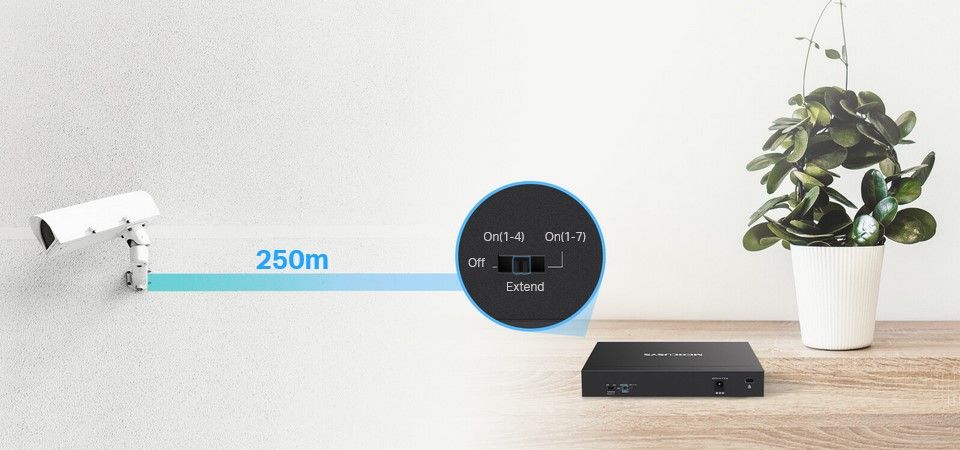 Mercusys 8-Port Gigabit Desktop Switch with 7-Port PoE+ Feature 2