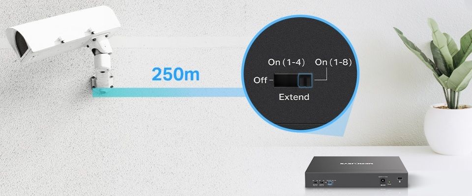 Mercusys MS110P 10-Port Best Switch 8-Port PoE+