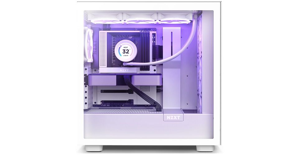 NZXT N7 AMD B650E DDR5 ATX Motherboard - White Feature 1