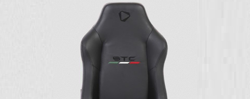 ONEX STC Elegant Real Leather Series Gaming Chair - Black Feature 2