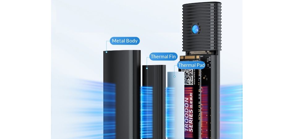 Buy Orico M.2 NGFF NVMe/SATA SSD Enclosure [ORICO-PWDM2-G2-BK-EP] | PC ...