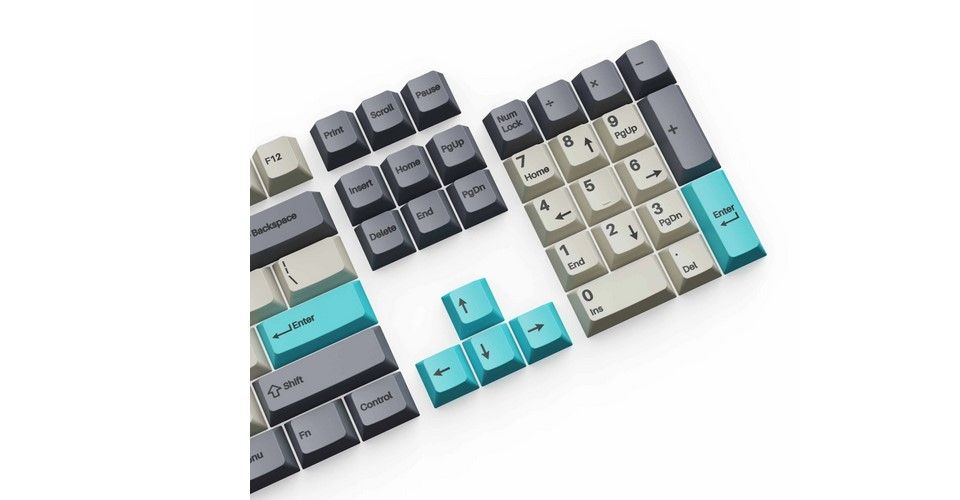 Keychron Cherry Profile Double-Shot PBT Full Set Keycaps - Dolch Blue Feature 2