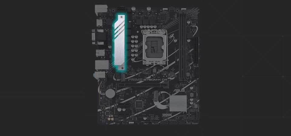 ASUS Prime B760M-K DDR4 CSM Motherboard Feature 1