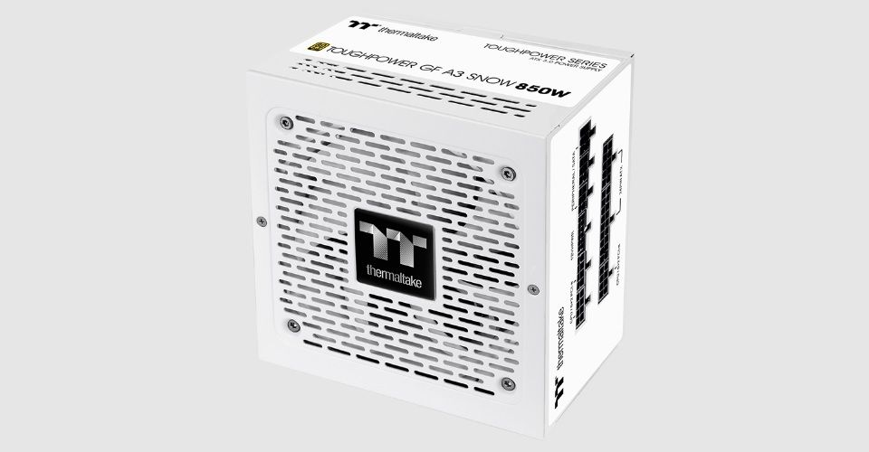 Thermaltake Toughpower GF A3 850W 80+ Gold PCIe Gen5 ATX 3.0 Fully Modular PSU - Snow White Feature 1