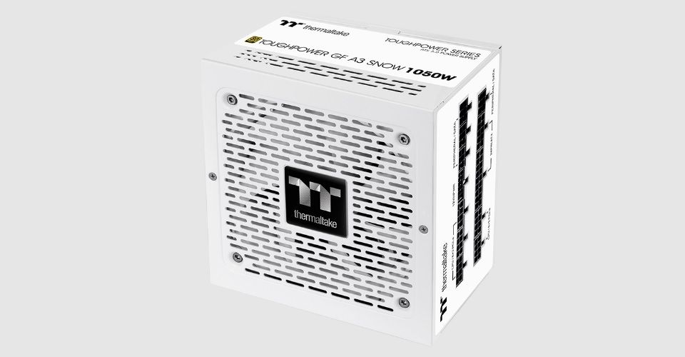 Thermaltake Toughpower GF A3 1050W 80+ Gold PCIe Gen5 ATX 3.0 Fully Modular PSU - Snow White Feature 1