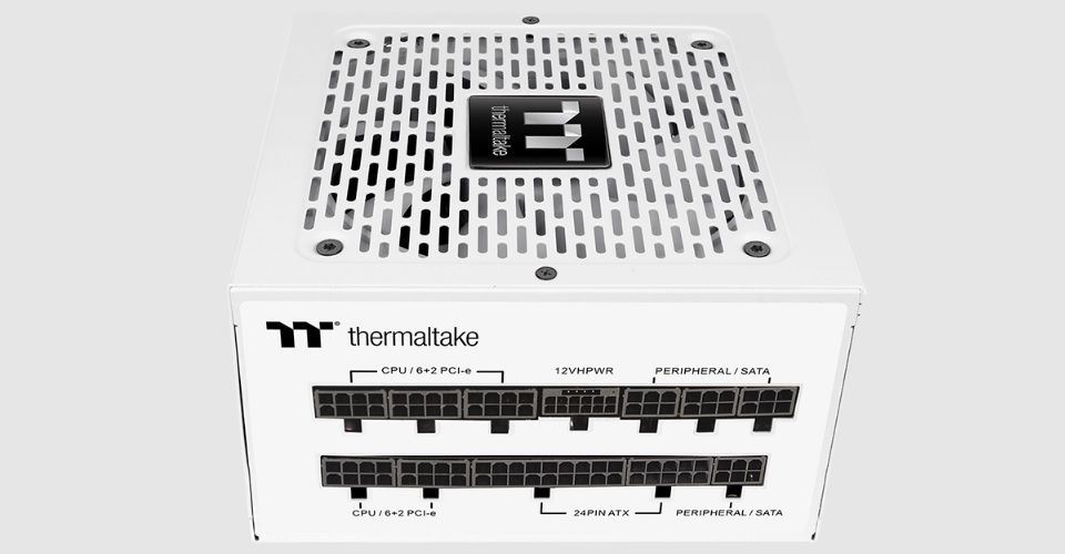 Thermaltake Toughpower GF A3 1050W 80+ Gold PCIe Gen5 ATX 3.0 Fully Modular PSU - Snow White Feature 7