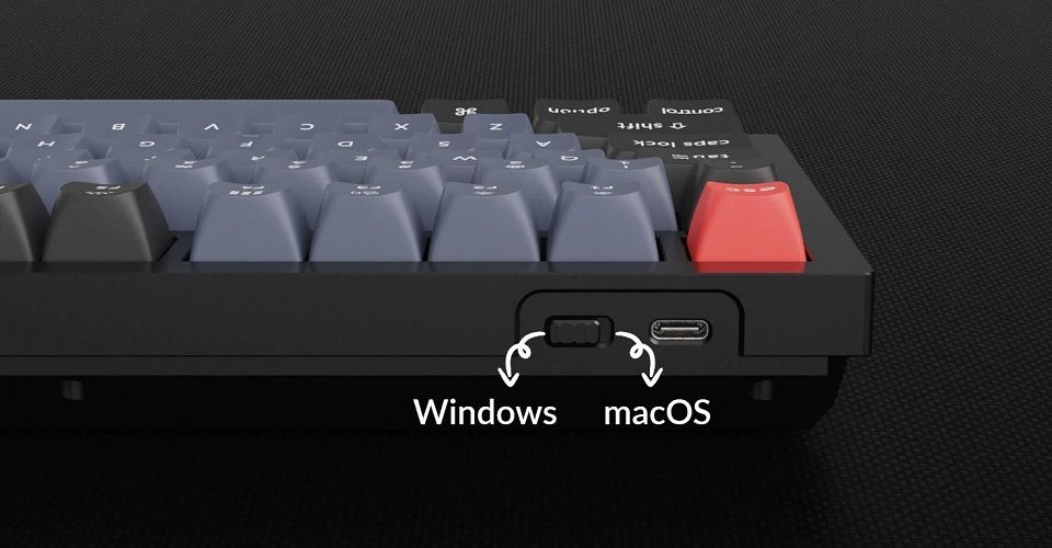 Keychron Q3 QMK TKL Custom Hot-Swappable Full Assembled Knob Version Brown Switch Mechanical Keyboard - Carbon Black Feature 6