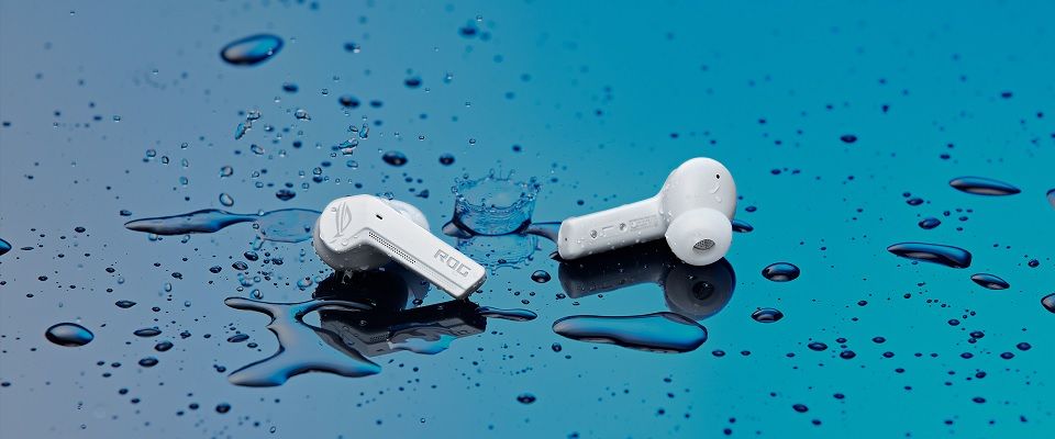 ASUS ROG Cetra True Wireless Gaming Headphones - Moonlight White Feature 5