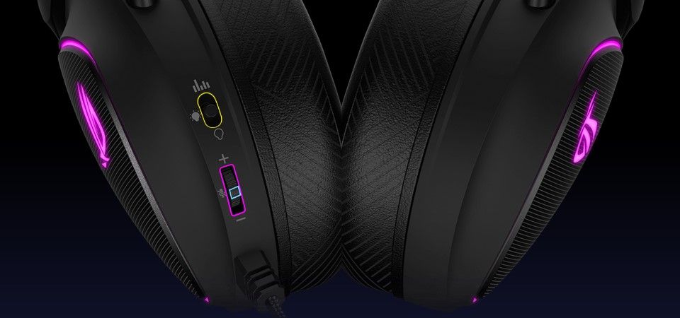 ASUS ROG-DELTA-S Wired Over-Ear RGB Gaming Headset - Black Feature 5