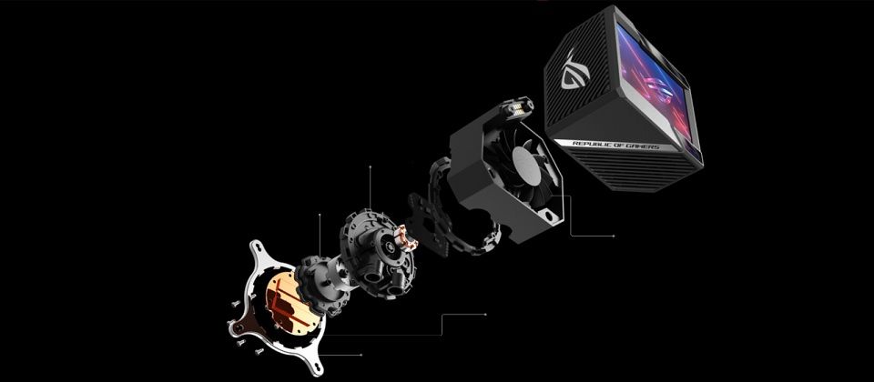 ASUS ROG Ryujin II 360 LCD ARGB AIO Liquid CPU Cooler Feature 2