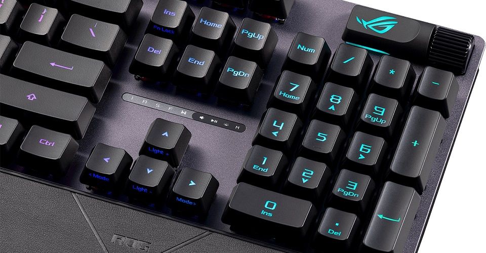 ASUS ROG Strix Scope II RX Optical Blue Switch RGB Mechanical Gaming Keyboard - Black Feature 5