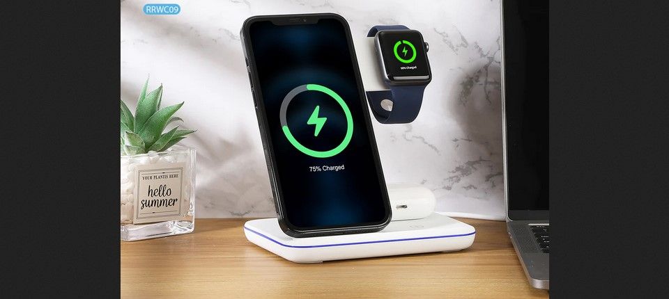 RockRose Airwave Pro Max 3 in 1 15W Wireless Charging Stand Feature 4
